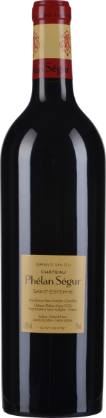 Dunkle Weinflasche mit rotem Etikett, Bordeauxflasche, elegantes Design.