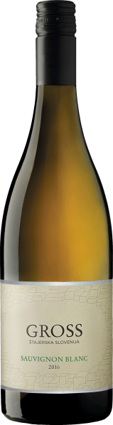 Weinflasche mit metallischem Verschluss und elegantem, zart gestaltetem Etikett.