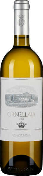 Grüne Weinflasche mit schlichtem Etikett und silbernem Hals.