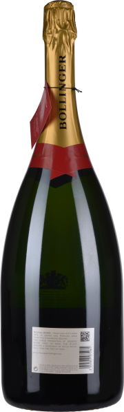Grüne Champagnerflasche mit goldener Folie und rotem Etikett, elegant und glänzend.