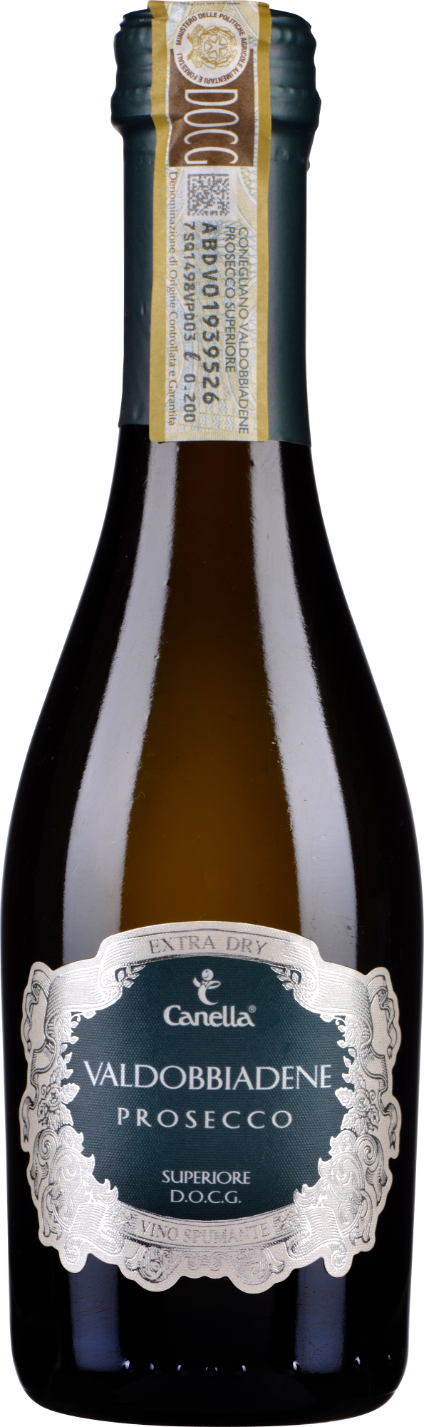 Canella 4 Flaschen Prosecco Extra Dry in Icebag je 200ml - WEIN & CO