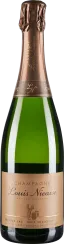 Champagnerflasche mit kupferfarbenem Etikett und glänzendem Verschluss.