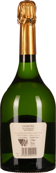 Grüne Champagnerflasche mit goldener Folie um den Flaschenhals.