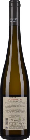 Dunkel getönte Weinflasche mit eleganter schmaler Form.