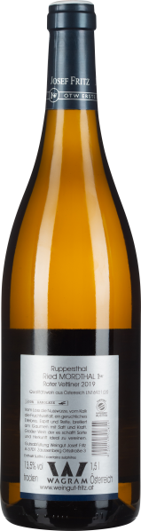 Braune Glasflasche mit schwarzem Schraubverschluss und silberfarbenem Etikett.