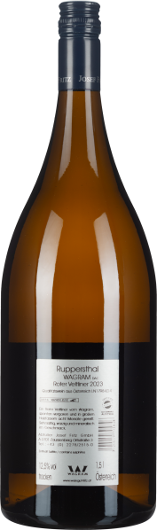 Braune Weinflasche mit silbernem Schraubverschluss, reflektierender Oberfläche.