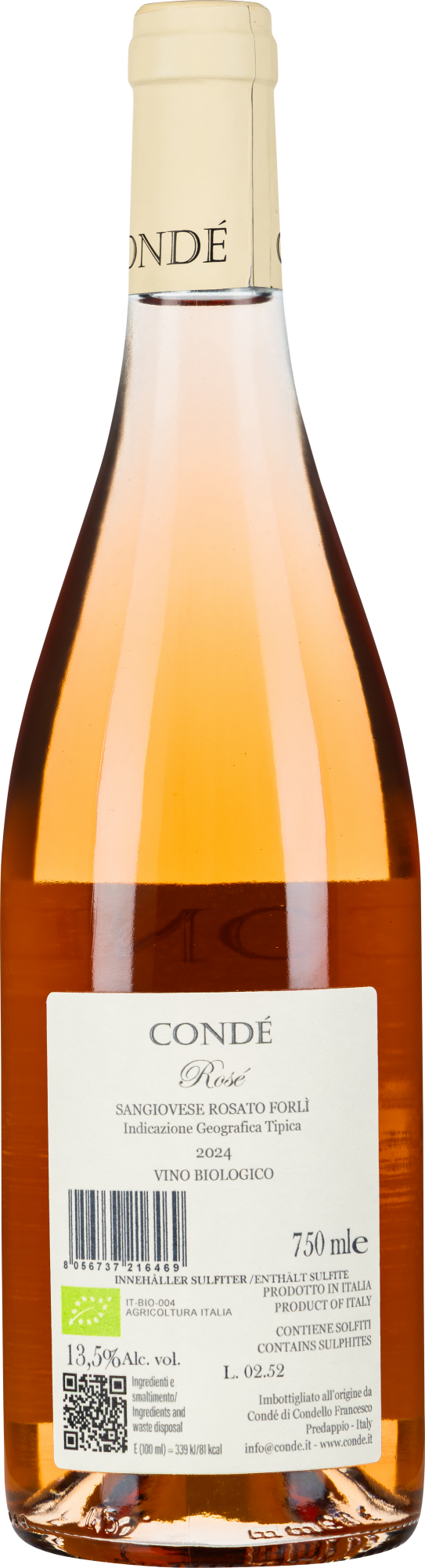 Rose Condello Chiara Condello Condé Rosé Sangiovese 2024 - WEIN & CO