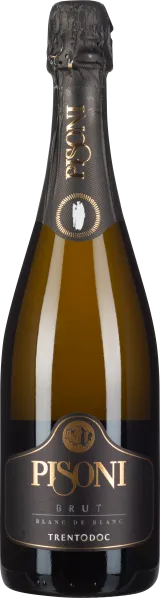 Grüne Flasche mit schwarzem Etikett, goldene Schrift und schwarzer Folie.