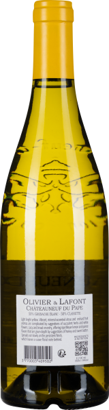 Klare Flasche mit goldenem Wein und gelbem Hals.