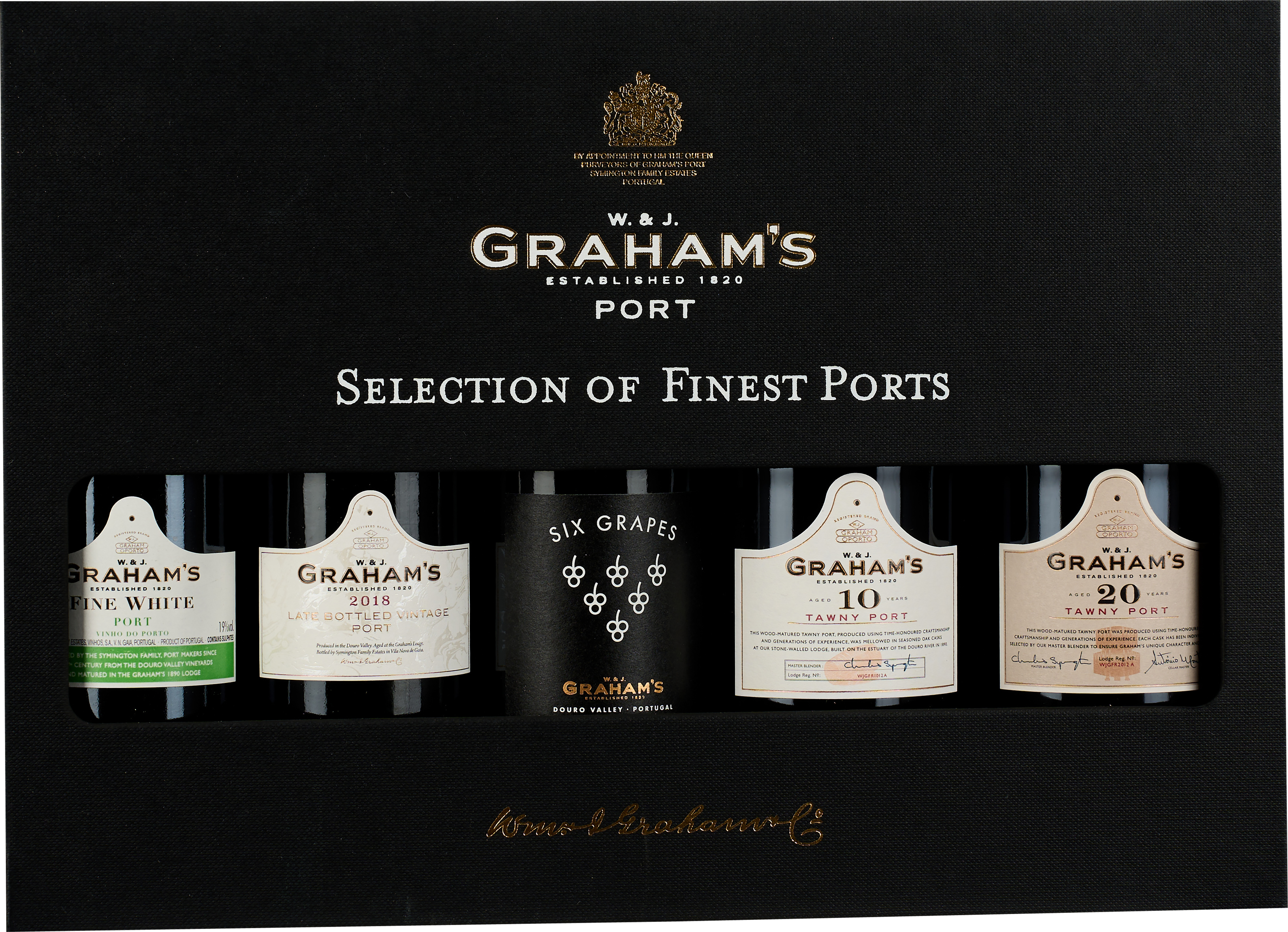 Graham's 5er-Set Selection of Finest Ports je 0.2 l 1 Liter in ...