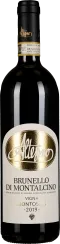 Flasche mit dunklem, elegantem Etikett und goldenen Akzenten; modern gestaltetes Logo im Zentrum.